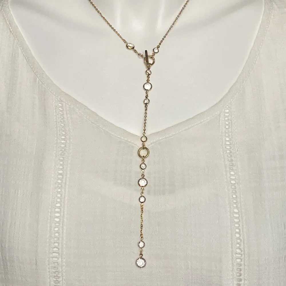 Stainless Steel Long Necklace Toggle Closure - Picture 8 of 9